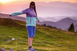 Husky Addy L purple/mint dámská fleecová mikina