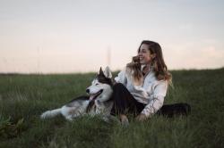 Husky Addy L purple/mint dámská fleecová mikina