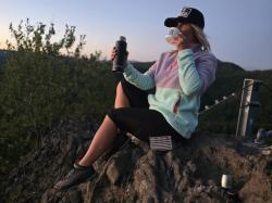 Husky Addy L purple/mint dámská fleecová mikina