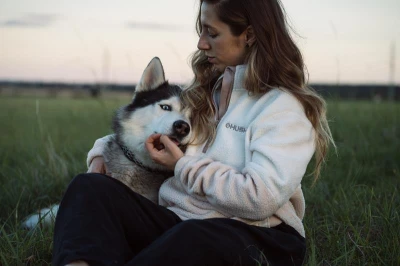 Husky Addy L purple/mint dámská fleecová mikina
