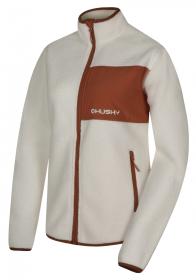 Husky Addy Zip L beige dámska fleecová mikina