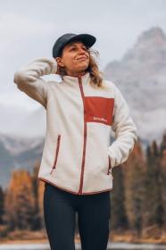 Husky Addy Zip L beige dámská fleecová mikina