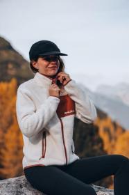 Husky Addy Zip L beige dámská fleecová mikina