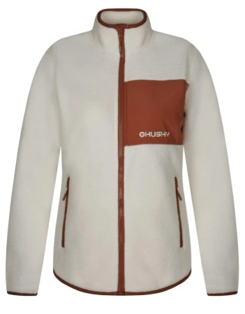 Husky Addy Zip L beige dámská fleecová mikina