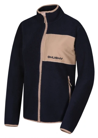 Husky Addy Zip L dark blue dámská fleecová mikina