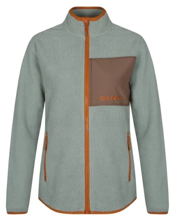 Husky Addy Zip L faded green dámská fleecová mikina