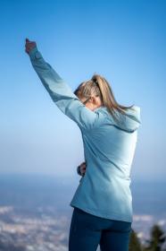 Husky Neoni L light blue dámská hardshell bunda