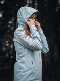 Husky Neoni L light blue dámská hardshell bunda