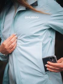 Husky Neoni L light blue dámská hardshell bunda