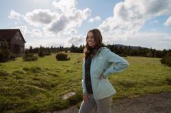 Husky Neoni L light blue dámská hardshell bunda