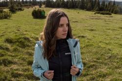 Husky Neoni L light blue dámská hardshell bunda