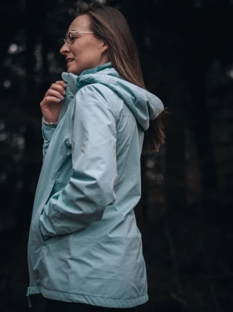 Husky Neoni L light blue dámská hardshell bunda