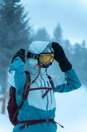 Husky Nicco L mint/turquoise dámská lyžařská bunda