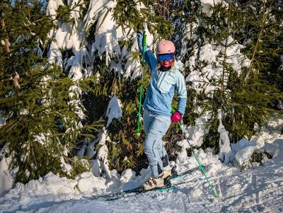 Husky Nicco L mint/turquoise dámská lyžařská bunda