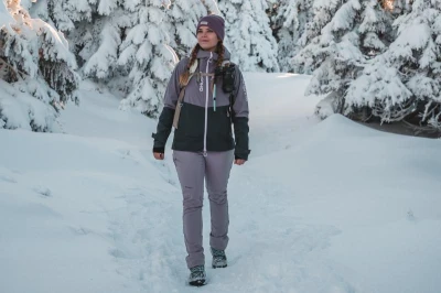 Husky Nicco L purple/grey dámská lyžařská bunda