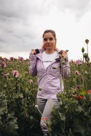 Husky Nicker L light purple dámská hardshell bunda
