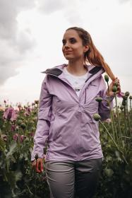 Husky Nicker L light purple dámská hardshell bunda