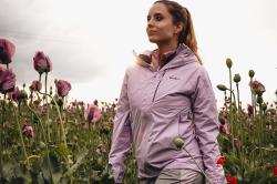 Husky Nicker L light purple dámská hardshell bunda
