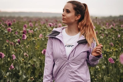 Husky Nicker L light purple dámská hardshell bunda