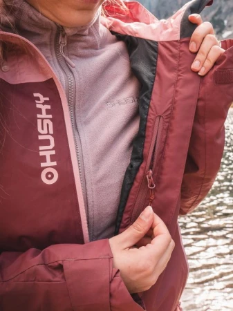 Husky Nickin L pink dámská hardshell bunda