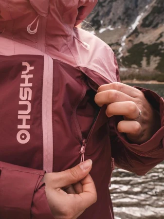 Husky Nickin L pink dámská hardshell bunda