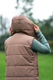 Husky Nilo L brown dámská hardshell vesta