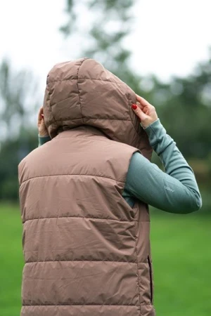 Husky Nilo L brown dámska hardshell vesta