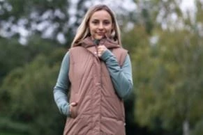 Husky Nilo L brown dámska hardshell vesta