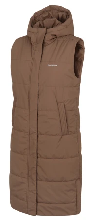 Husky Nilo L brown dámská hardshell vesta