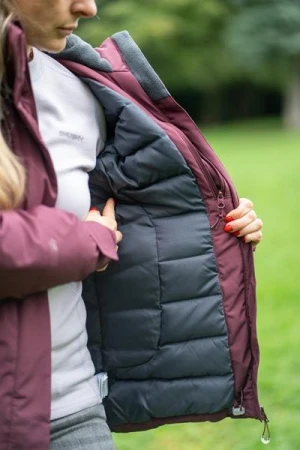 Husky Nurme L dark bordo dámská hardshellová plněná bunda