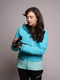 Husky Gambi L blue/turquoise dámská lyžařská bunda