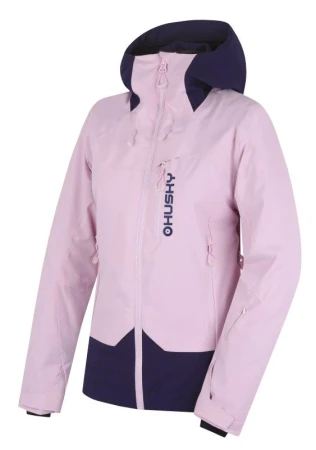 Husky Gambi L pink/blue dámská lyžařská bunda