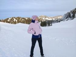 Husky Gambi L pink/blue dámská lyžařská bunda