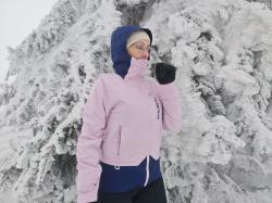 Husky Gambi L pink/blue dámská lyžařská bunda