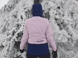 Husky Gambi L pink/blue dámská lyžařská bunda