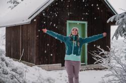 Husky Gambi L pink/blue dámská lyžařská bunda