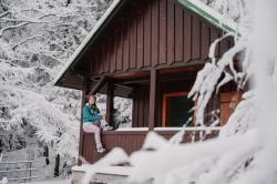 Husky Gambi L pink/blue dámská lyžařská bunda