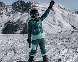 Husky Gambi L pink/blue dámská lyžařská bunda