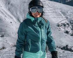 Husky Gambi L pink/blue dámská lyžařská bunda