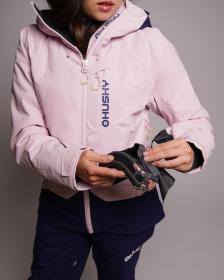 Husky Gambi L pink/blue dámská lyžařská bunda