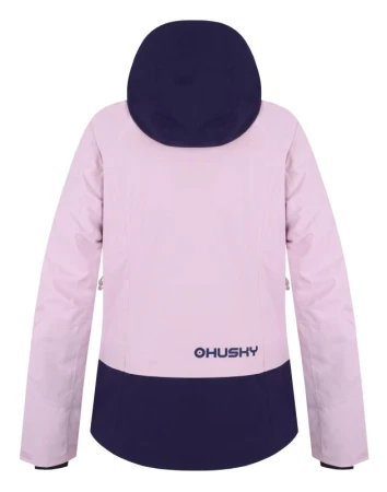 Husky Gambi L pink/blue dámská lyžařská bunda