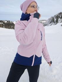 Husky Gambi L pink/blue dámska lyžiarska bunda