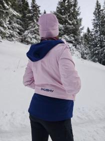 Husky Gambi L pink/blue dámska lyžiarska bunda