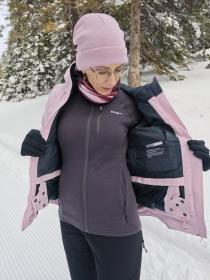 Husky Gambi L pink/blue dámska lyžiarska bunda