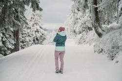 Husky Gambi L pink/blue dámska lyžiarska bunda