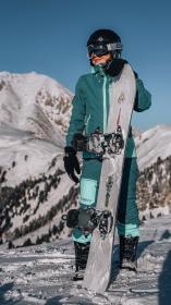 Husky Gambi L turquoise/mint dámská lyžařská bunda