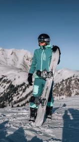 Husky Gambi L turquoise/mint dámská lyžařská bunda