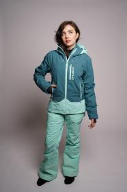 Husky Gambi L turquoise/mint dámská lyžařská bunda