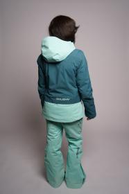 Husky Gambi L turquoise/mint dámská lyžařská bunda