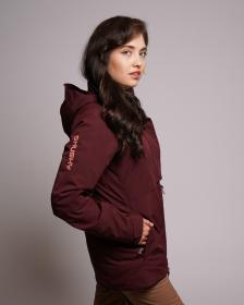 Husky Gato L dark bordo dámská lyžařská bunda